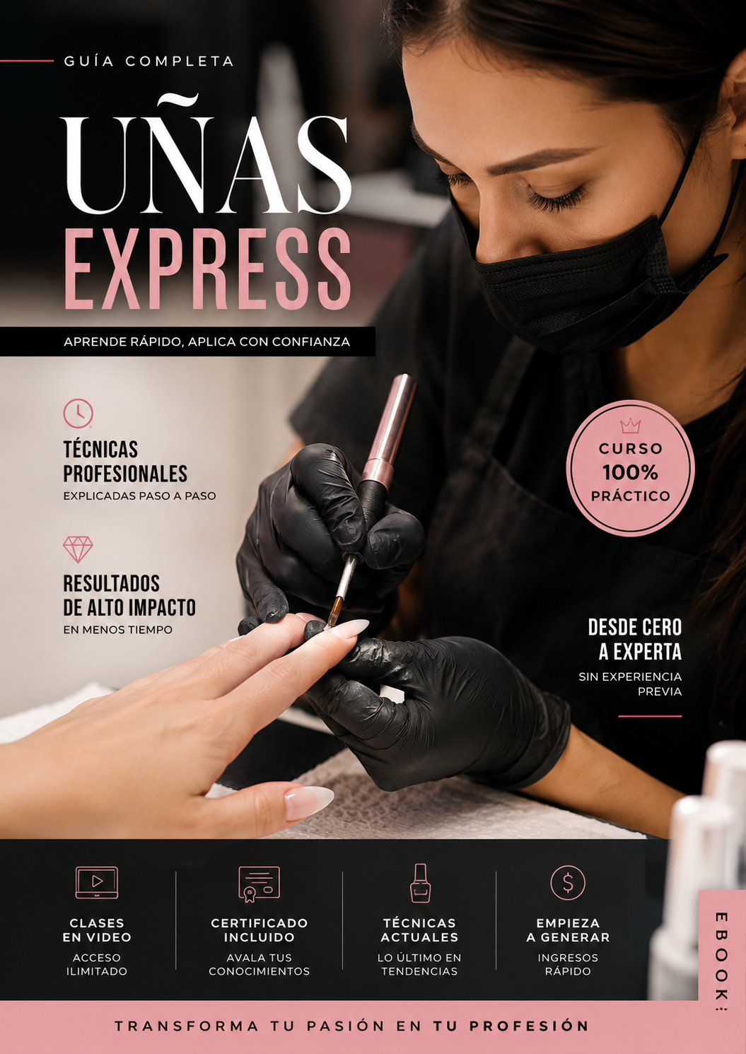 Emprende con Uñas Express Desde casa + 3 BONOS Ganá 800.000 al mes